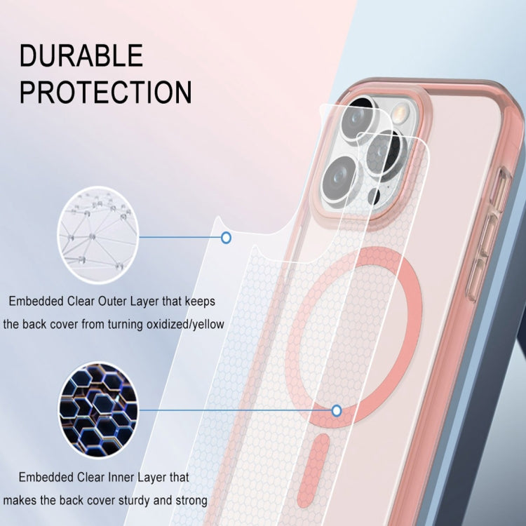 For iPhone 11 Pro Max Colorful MagSafe Magnetic PC Hybrid TPU Phone Case