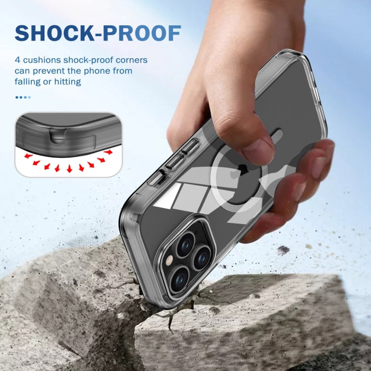 For iPhone 11 Pro Max Colorful MagSafe Magnetic PC Hybrid TPU Phone Case