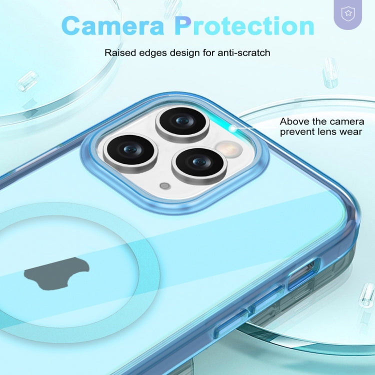 For iPhone 11 Pro Max Colorful MagSafe Magnetic PC Hybrid TPU Phone Case