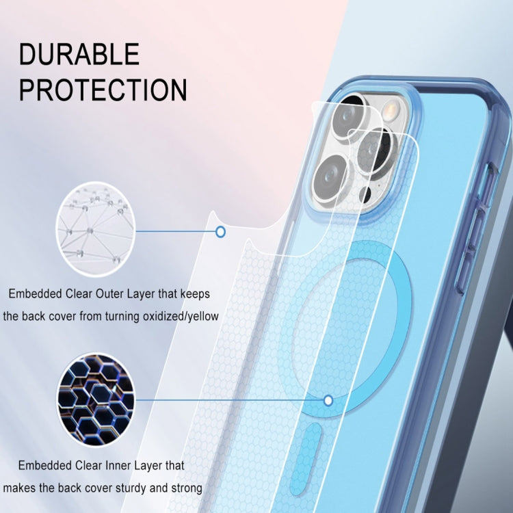 For iPhone 11 Pro Max Colorful MagSafe Magnetic PC Hybrid TPU Phone Case