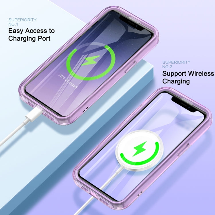For iPhone 11 Pro Max Colorful MagSafe Magnetic PC Hybrid TPU Phone Case