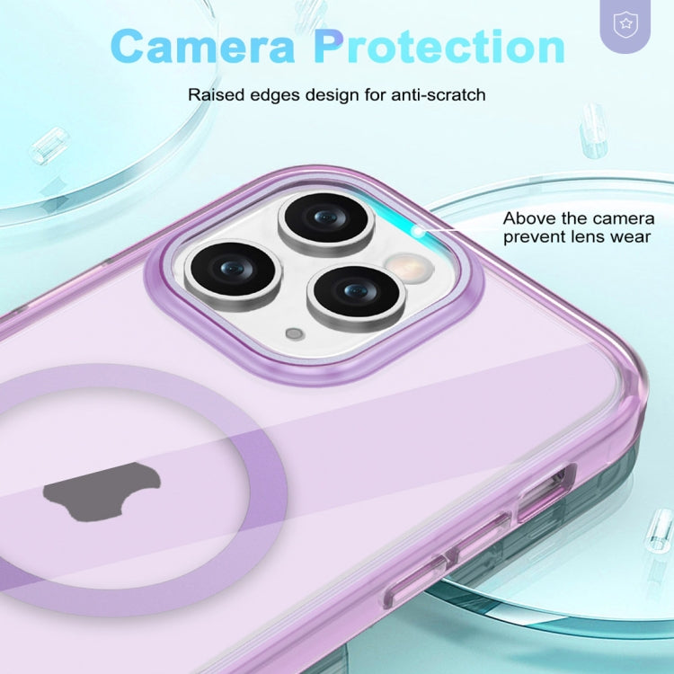 For iPhone 11 Pro Max Colorful MagSafe Magnetic PC Hybrid TPU Phone Case