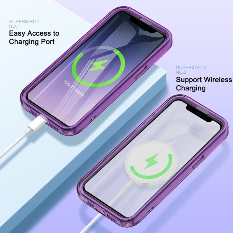 For iPhone 11 Pro Max Colorful MagSafe Magnetic PC Hybrid TPU Phone Case