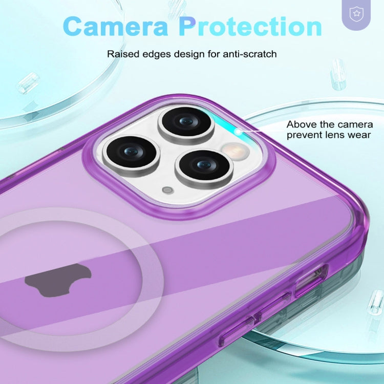 For iPhone 11 Pro Max Colorful MagSafe Magnetic PC Hybrid TPU Phone Case
