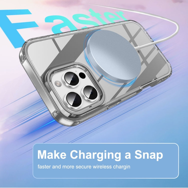 For iPhone 16 Pro Max Colorful MagSafe Magnetic PC Hybrid TPU Phone Case