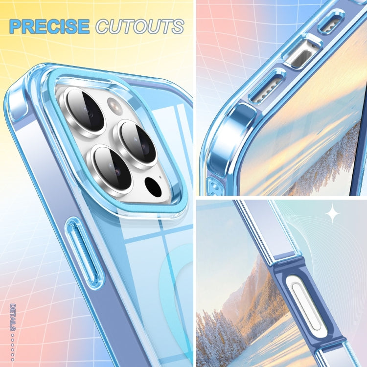 For iPhone 16 Pro Max Colorful MagSafe Magnetic PC Hybrid TPU Phone Case