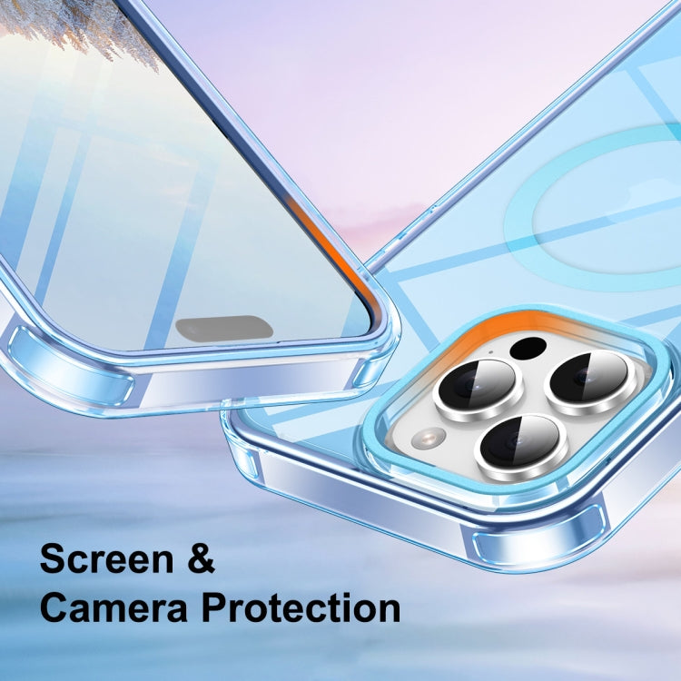 For iPhone 16 Pro Max Colorful MagSafe Magnetic PC Hybrid TPU Phone Case
