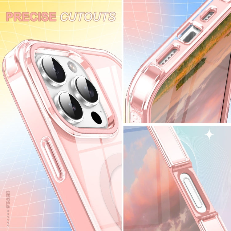 For iPhone 16 Pro Colorful MagSafe Magnetic PC Hybrid TPU Phone Case