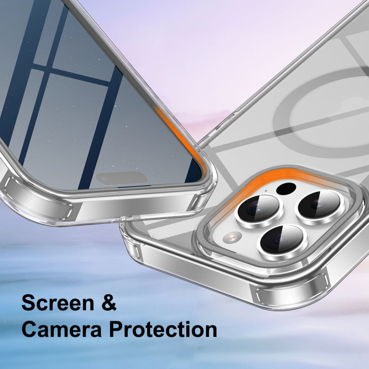 For iPhone 16 Pro Colorful MagSafe Magnetic PC Hybrid TPU Phone Case