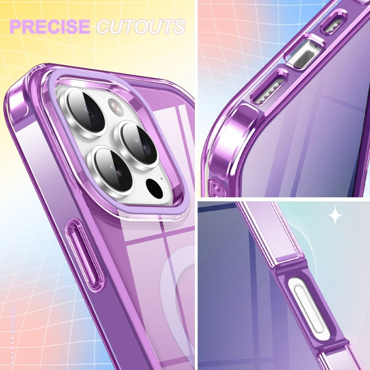 For iPhone 16 Pro Colorful MagSafe Magnetic PC Hybrid TPU Phone Case