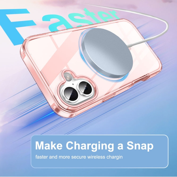 For iPhone 16 Plus Colorful MagSafe Magnetic PC Hybrid TPU Phone Case