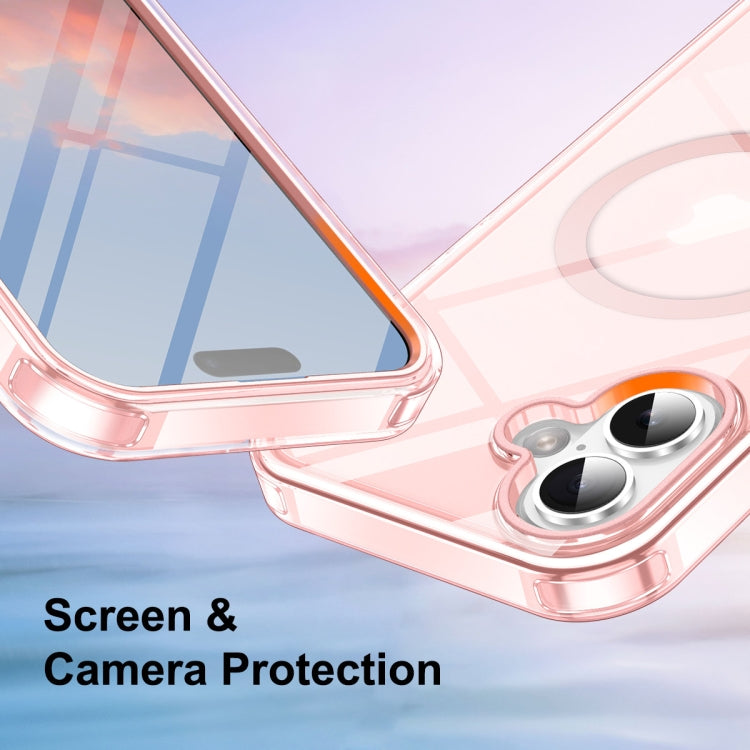 For iPhone 16 Plus Colorful MagSafe Magnetic PC Hybrid TPU Phone Case