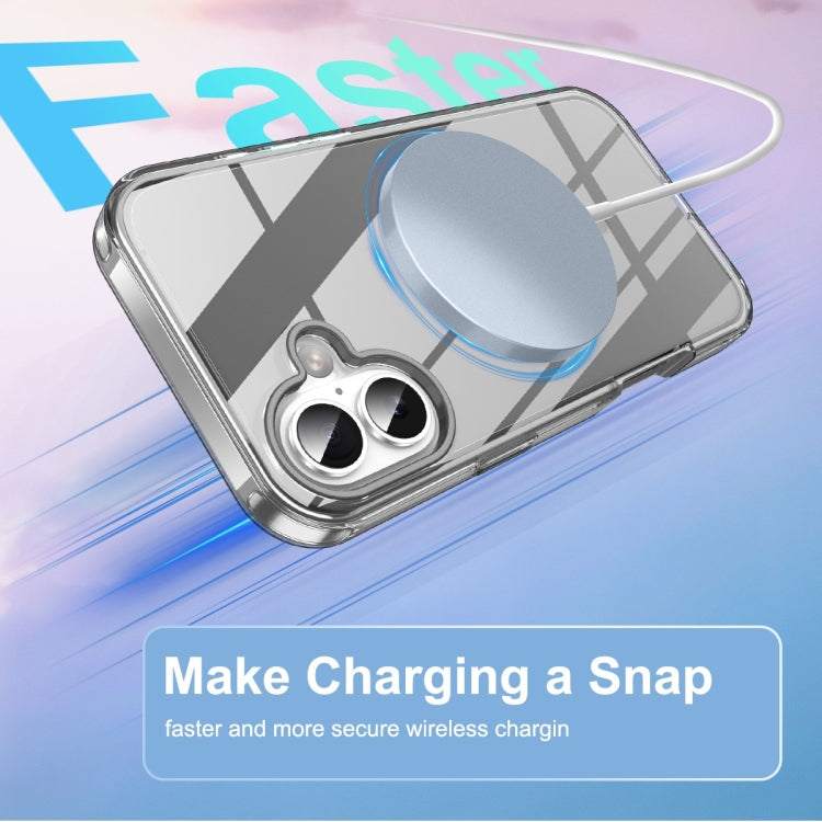 For iPhone 16 Plus Colorful MagSafe Magnetic PC Hybrid TPU Phone Case