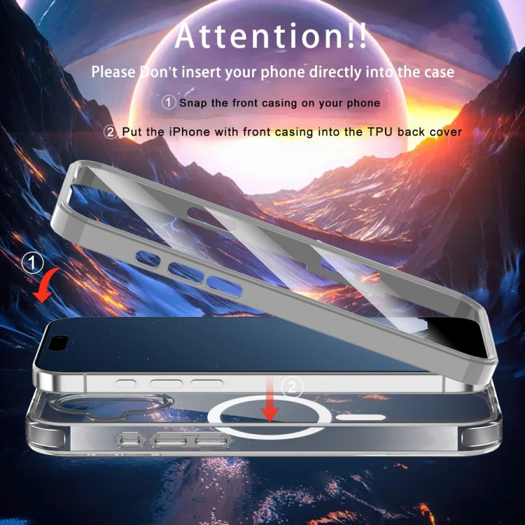 For iPhone 16 Plus Colorful MagSafe Magnetic PC Hybrid TPU Phone Case