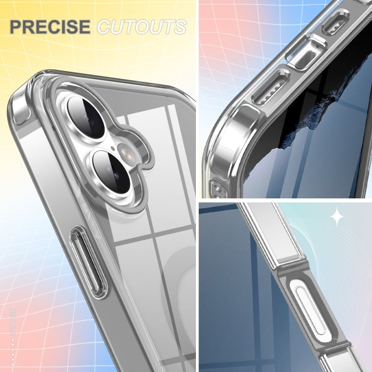 For iPhone 16 Plus Colorful MagSafe Magnetic PC Hybrid TPU Phone Case