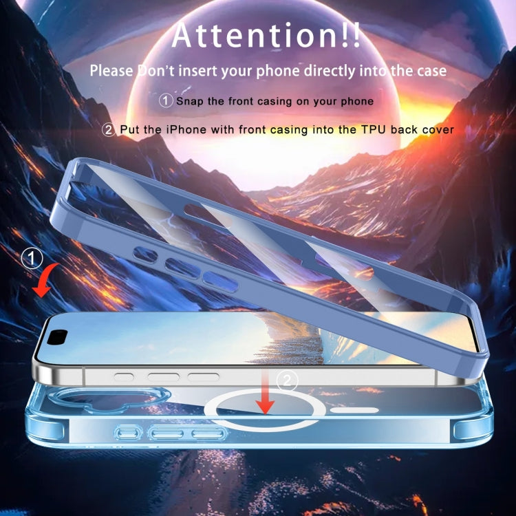 For iPhone 16 Plus Colorful MagSafe Magnetic PC Hybrid TPU Phone Case