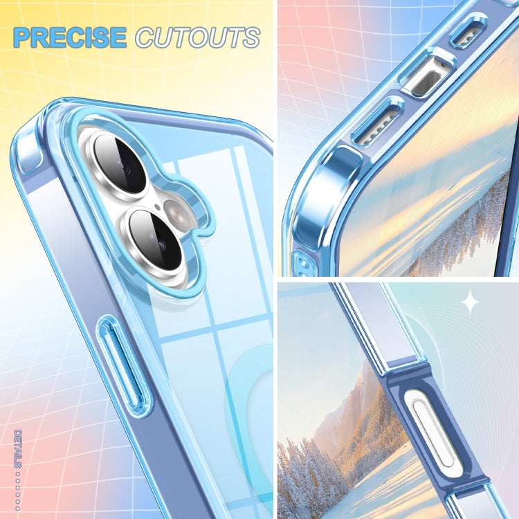For iPhone 16 Plus Colorful MagSafe Magnetic PC Hybrid TPU Phone Case