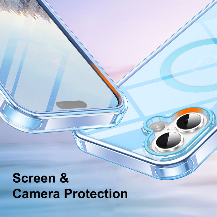 For iPhone 16 Plus Colorful MagSafe Magnetic PC Hybrid TPU Phone Case