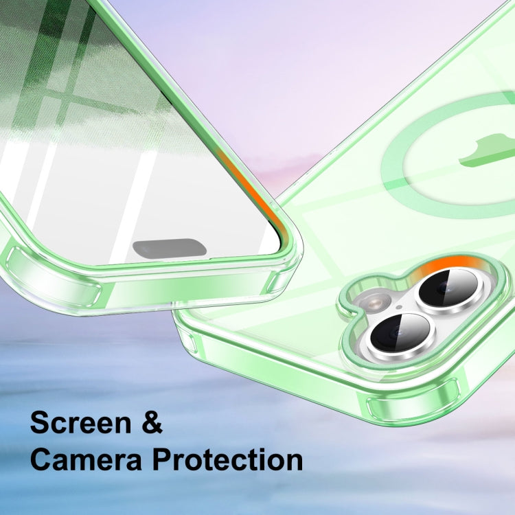 For iPhone 16 Plus Colorful MagSafe Magnetic PC Hybrid TPU Phone Case