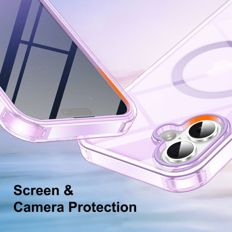 For iPhone 16 Plus Colorful MagSafe Magnetic PC Hybrid TPU Phone Case