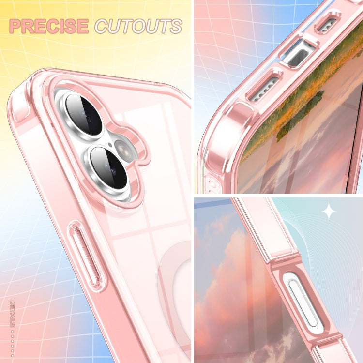 For iPhone 16 Colorful MagSafe Magnetic PC Hybrid TPU Phone Case