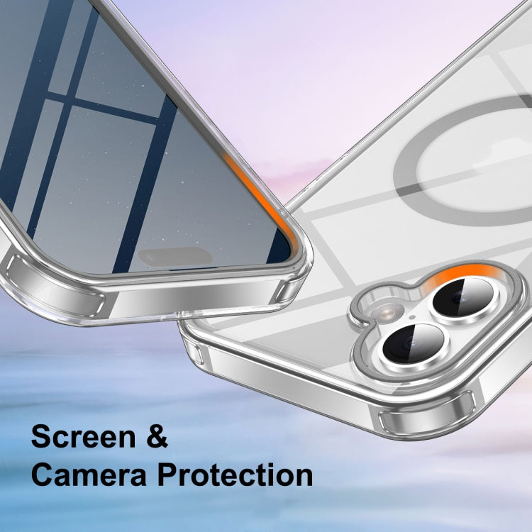 For iPhone 16 Colorful MagSafe Magnetic PC Hybrid TPU Phone Case