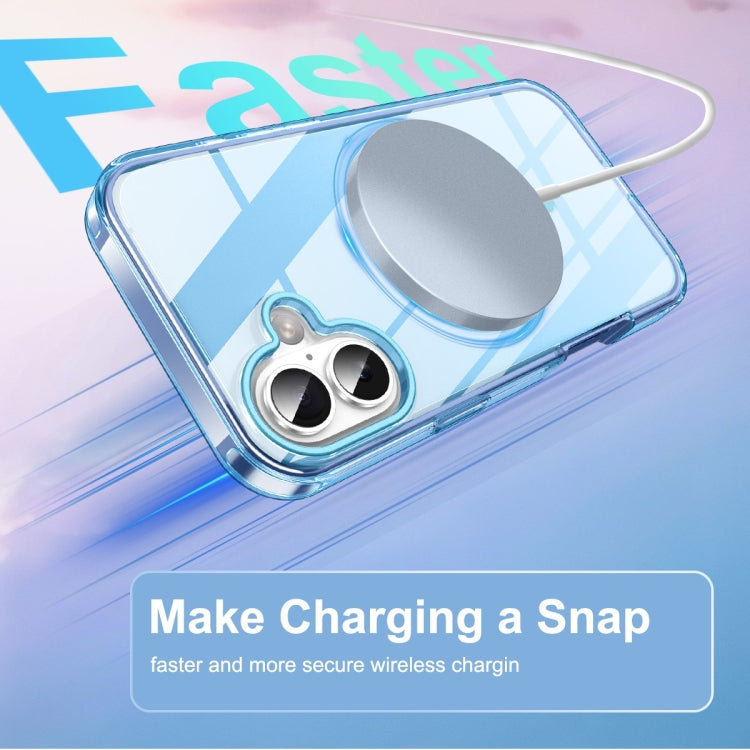 For iPhone 16 Colorful MagSafe Magnetic PC Hybrid TPU Phone Case