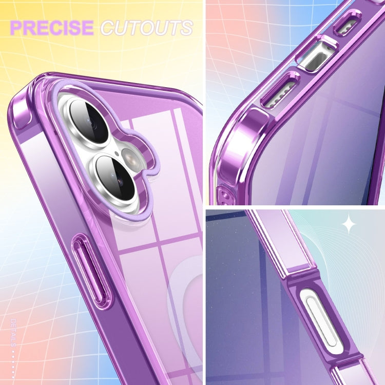 For iPhone 16 Colorful MagSafe Magnetic PC Hybrid TPU Phone Case