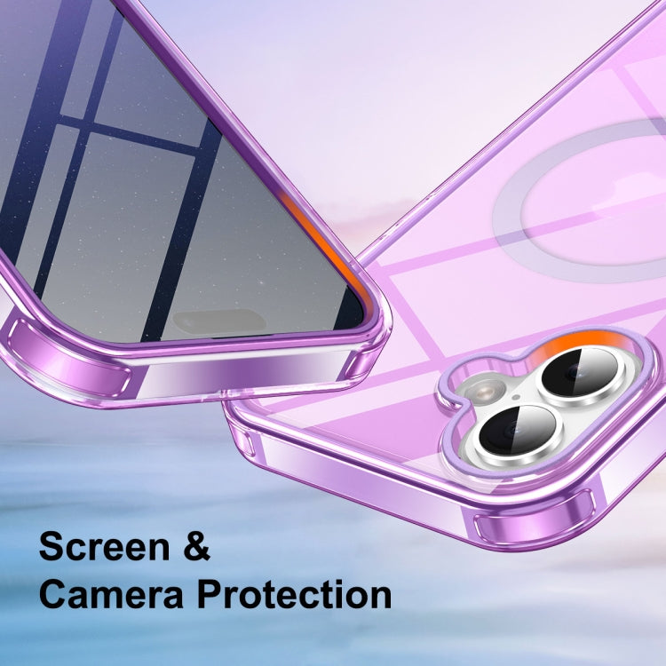 For iPhone 16 Colorful MagSafe Magnetic PC Hybrid TPU Phone Case