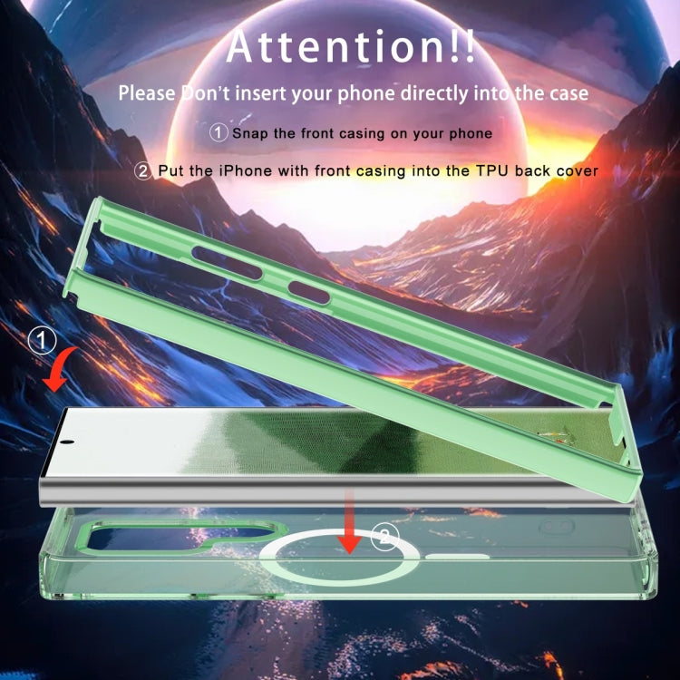 For Samsung Galaxy S24 Ultra 5G Colorful MagSafe Magnetic PC + TPU Phone Case