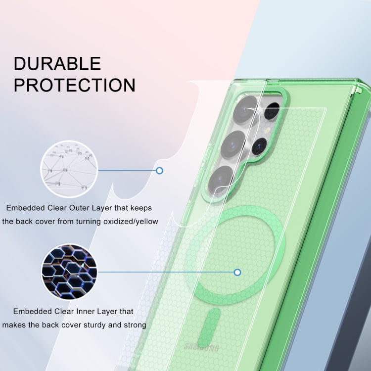 For Samsung Galaxy S24 Ultra 5G Colorful MagSafe Magnetic PC + TPU Phone Case