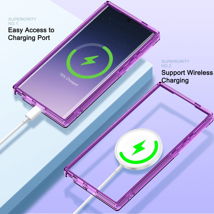 For Samsung Galaxy S24 Ultra 5G Colorful MagSafe Magnetic PC + TPU Phone Case