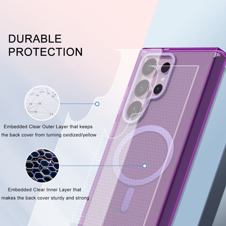 For Samsung Galaxy S24 Ultra 5G Colorful MagSafe Magnetic PC + TPU Phone Case