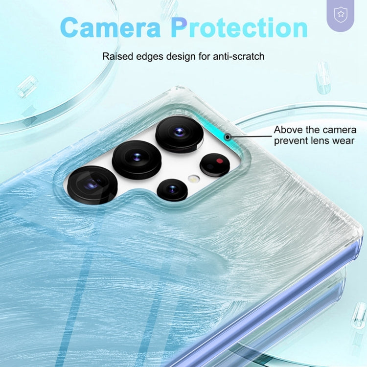 For Samsung Galaxy S24 Ultra 5G IMD Gradient Feather PC + TPU Phone Case
