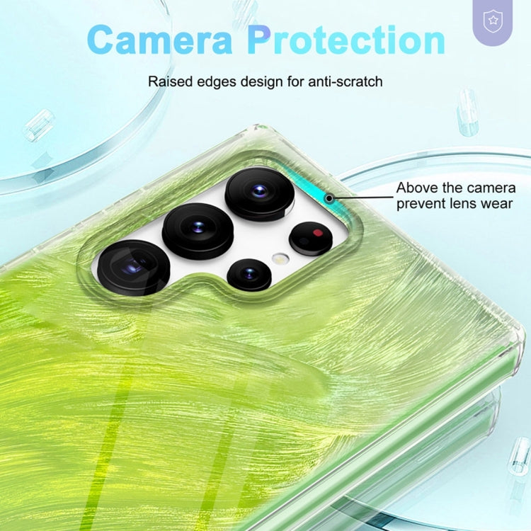 For Samsung Galaxy S24 Ultra 5G IMD Gradient Feather PC + TPU Phone Case
