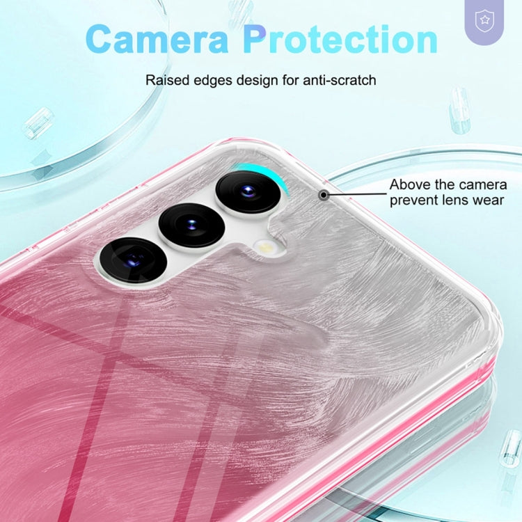 For Samsung Galaxy S24+ 5G IMD Gradient Feather PC + TPU Phone Case
