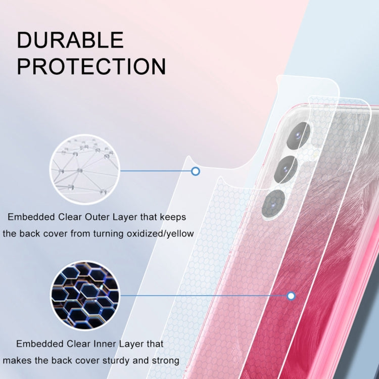 For Samsung Galaxy S24+ 5G IMD Gradient Feather PC + TPU Phone Case