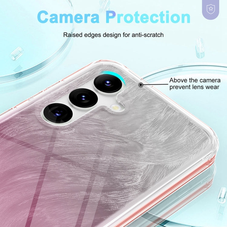 For Samsung Galaxy S24+ 5G IMD Gradient Feather PC + TPU Phone Case