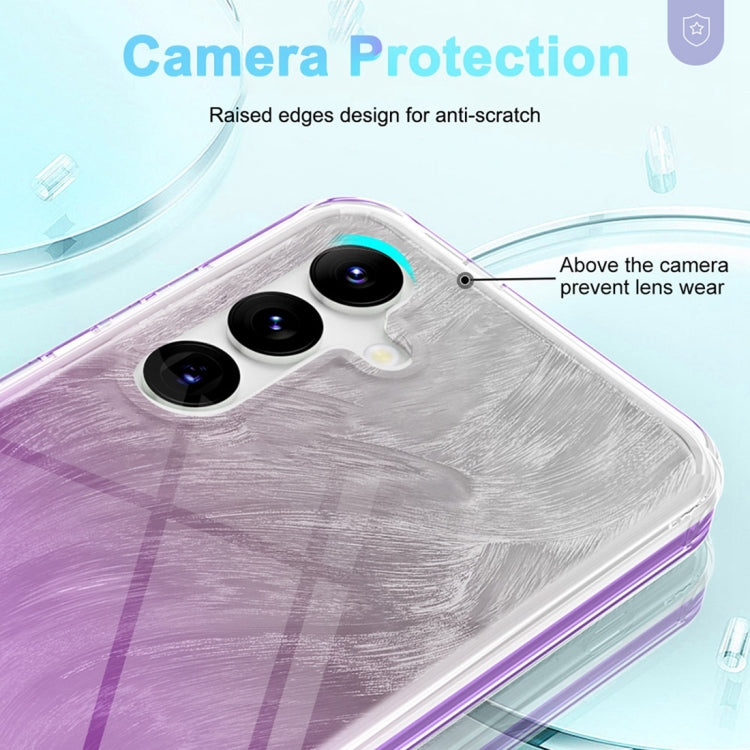 For Samsung Galaxy S24+ 5G IMD Gradient Feather PC + TPU Phone Case