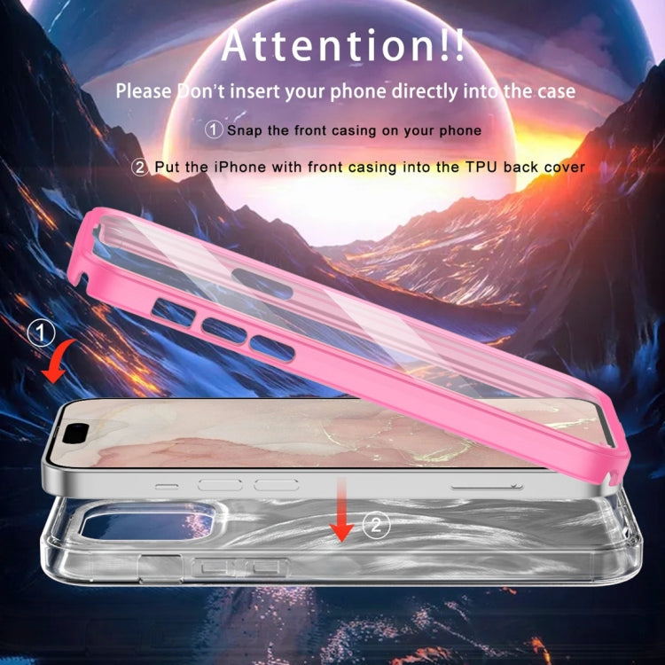 For iPhone 14 Pro Max IMD Gradient Feather PC Hybrid TPU Phone Case