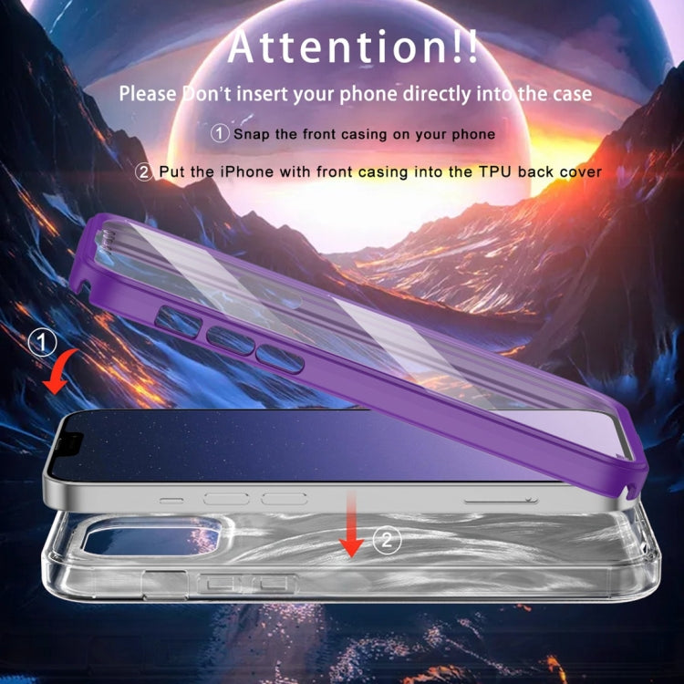For iPhone 11 Pro Max IMD Gradient Feather PC Hybrid TPU Phone Case