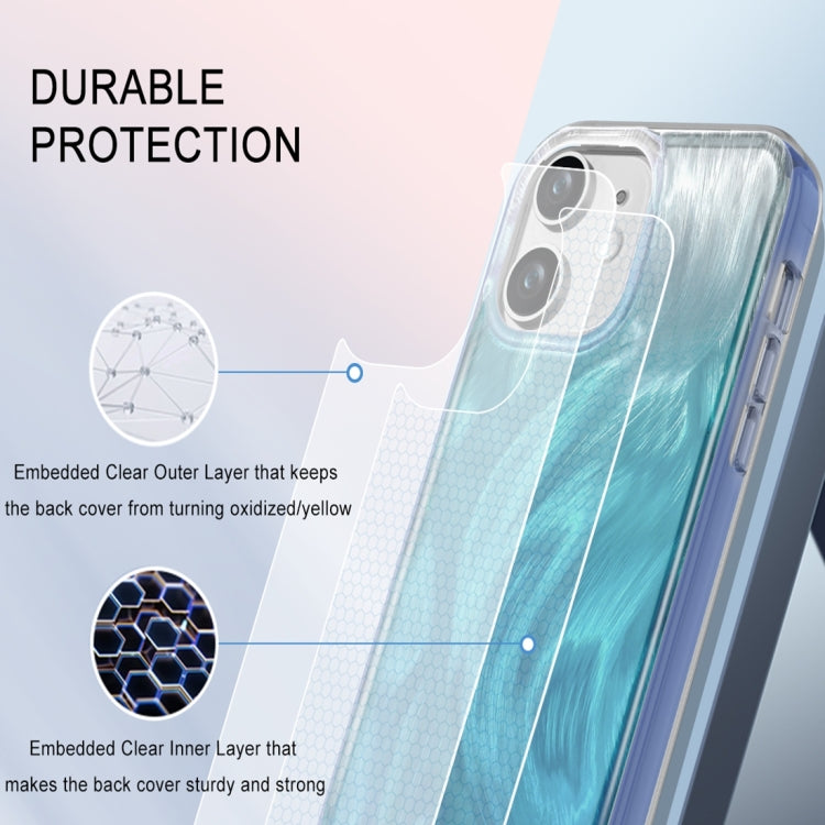 For iPhone 11 IMD Gradient Feather PC Hybrid TPU Phone Case