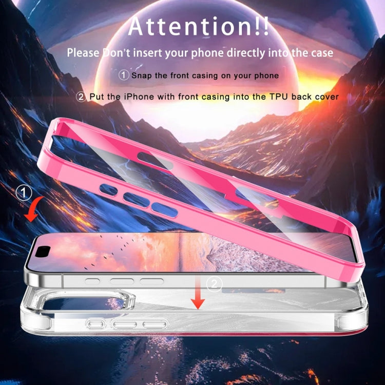 For iPhone 16 Pro IMD Gradient Feather PC Hybrid TPU Phone Case