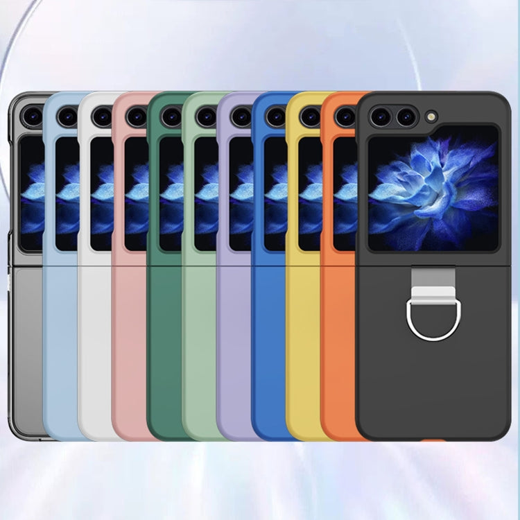For Samsung Galaxy Z Flip6 / Flip7 FE Skin Feel PC Phone Case with Ring