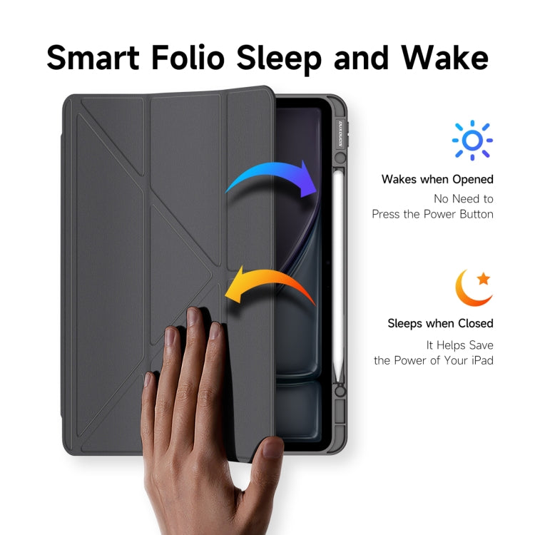For iPad Air 13 2024 / 2025 / 2026 DUX DUCIS Magi Series Smart Leather Tablet Case