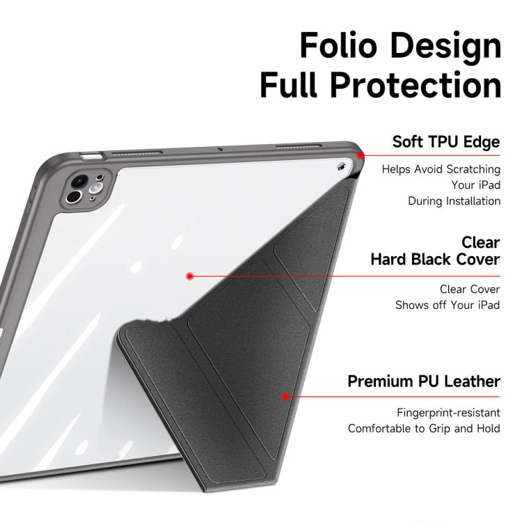 For iPad Pro 11 2025 / 2024 DUX DUCIS Magi Series Smart Leather Tablet Case