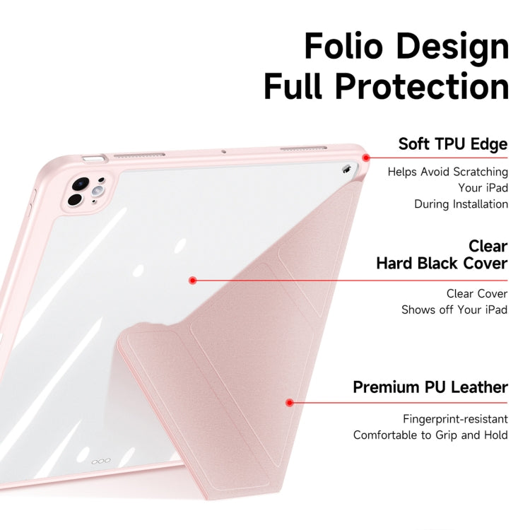For iPad Pro 11 2025 / 2024 DUX DUCIS Magi Series Smart Leather Tablet Case