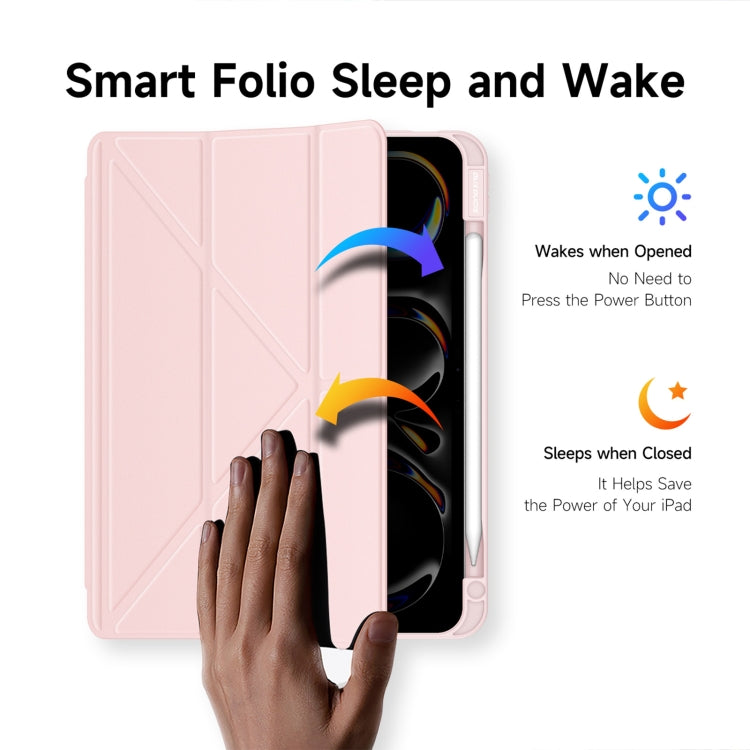 For iPad Pro 11 2025 / 2024 DUX DUCIS Magi Series Smart Leather Tablet Case