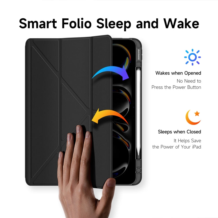 For iPad Pro 13 2025 / 2024 DUX DUCIS Magi Series Smart Leather Tablet Case