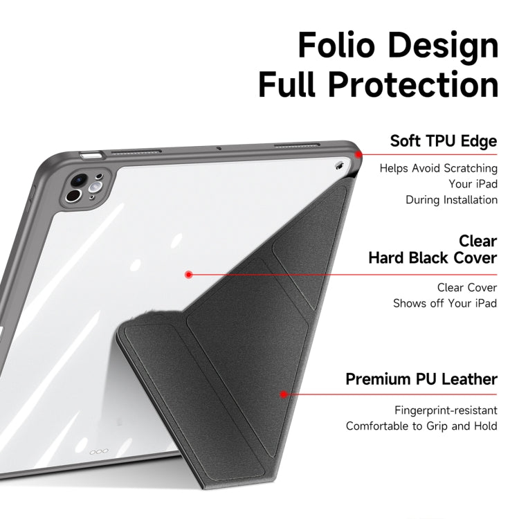 For iPad Pro 13 2025 / 2024 DUX DUCIS Magi Series Smart Leather Tablet Case